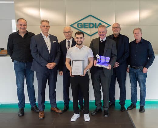 Top performance at GEDIA - Mahmud Esat Yazlak is the best apprentice in the district of Olpe